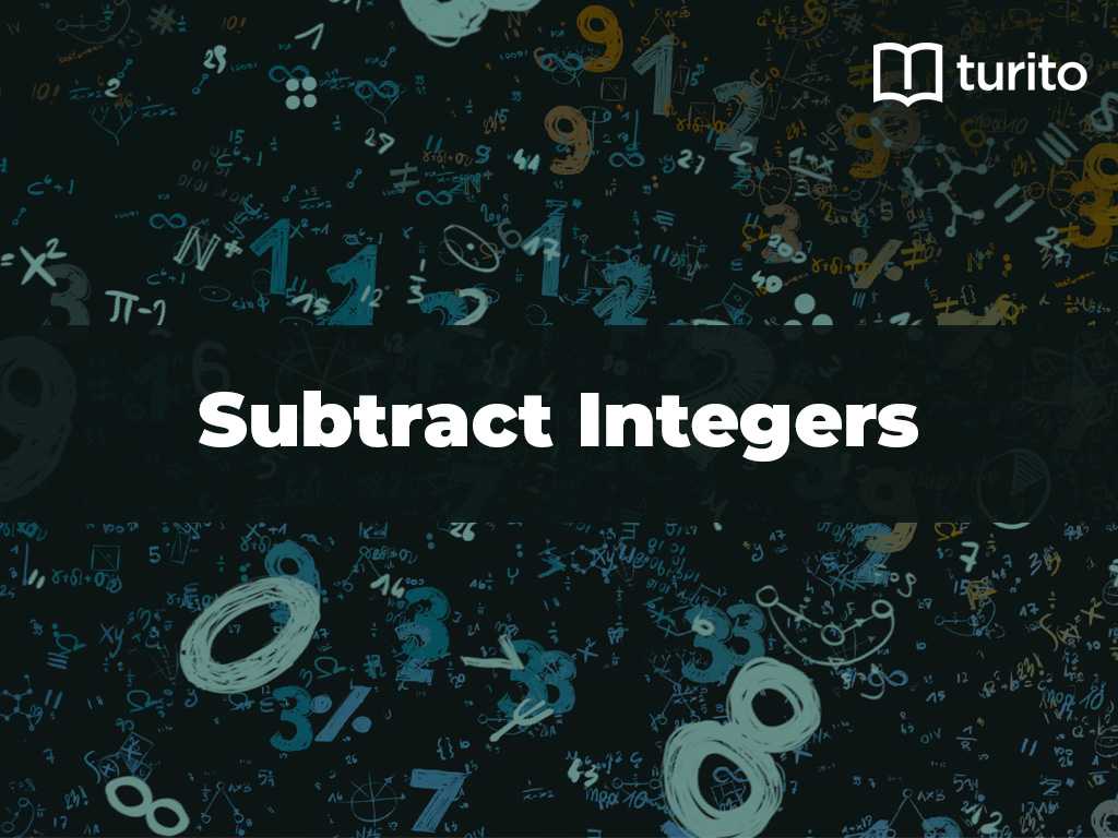 subtract integers