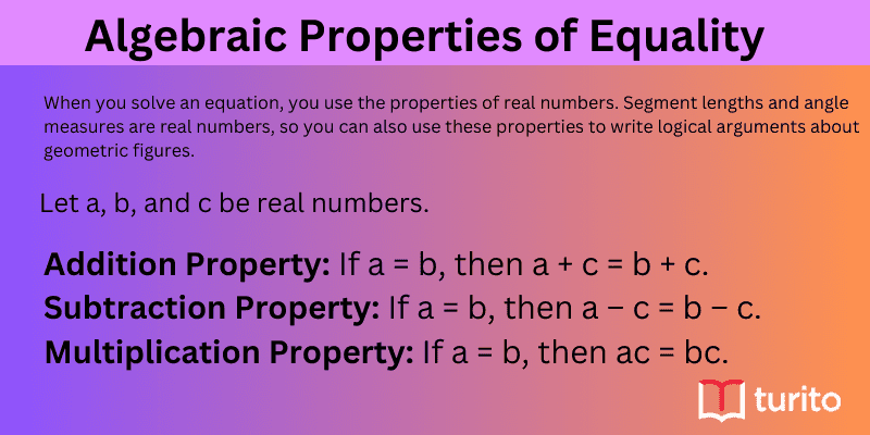 Algebraic Properties of Equality