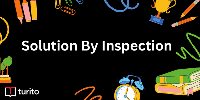 Solution By Inspection
