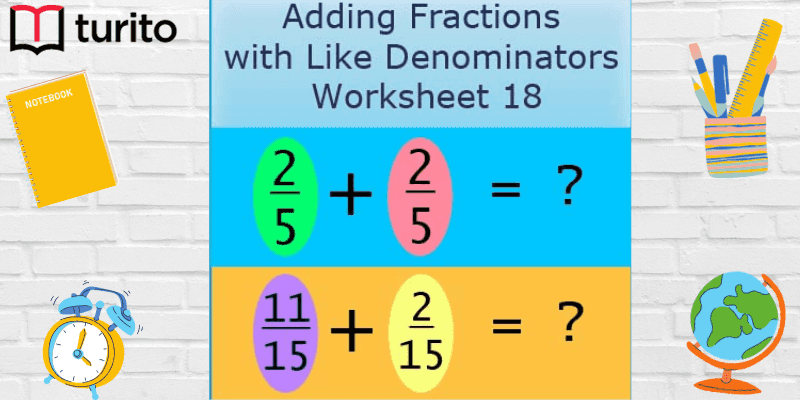 Add Fractions With Like Denominators
