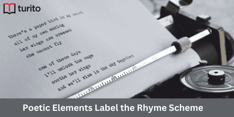 Poetic Elements Label the Rhyme Scheme