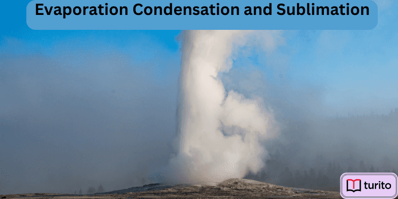 evaporation condensation and sublimation